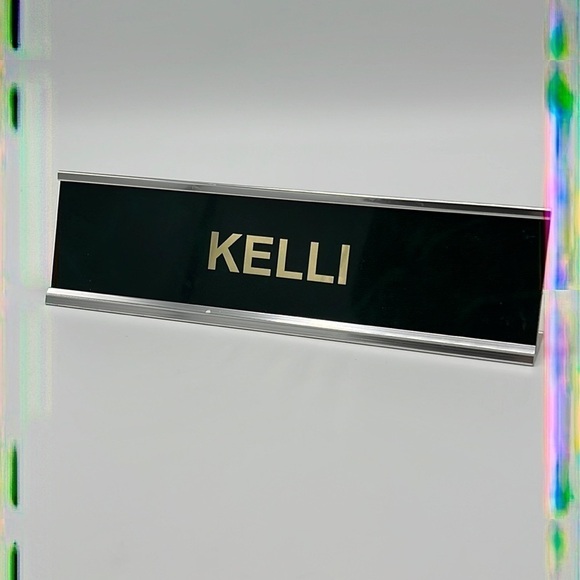 KELLI DESK NAME PLATE - Picture 2 of 6